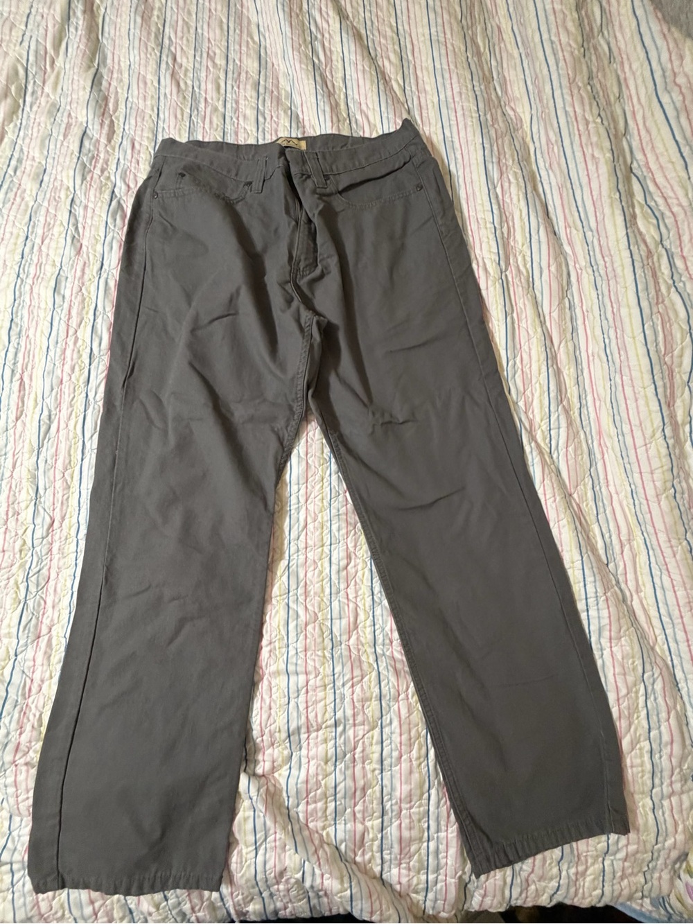 Men's Gray Casual Pants